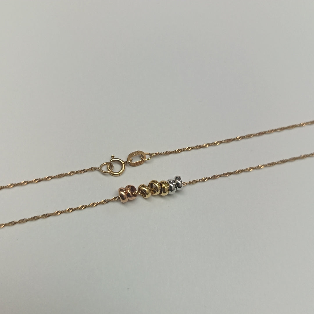 GARGANTILLA ORO COMBINADO 14 K 0,90 GRMS (SEMINUEVO)