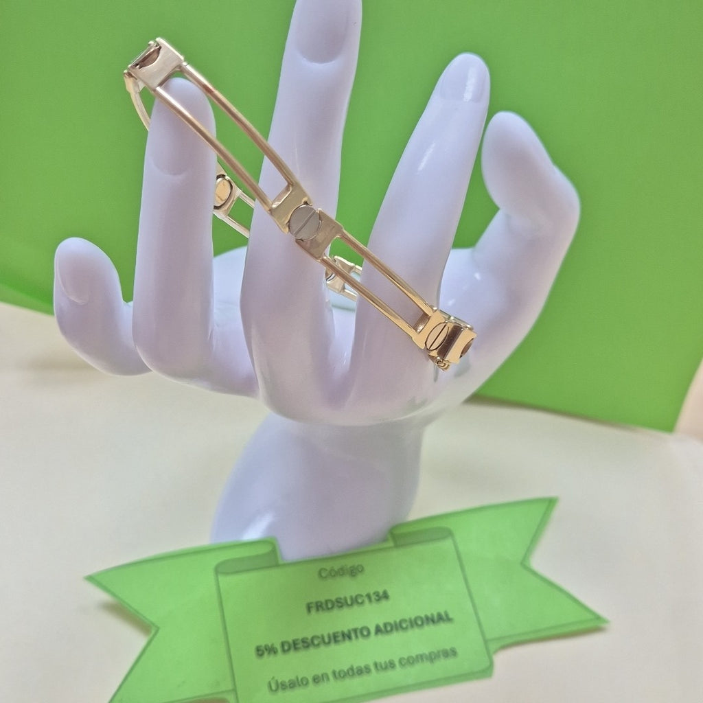 PULSERA RIGIDA ORO 14 K 10.5 GRMS (SEMINUEVO)