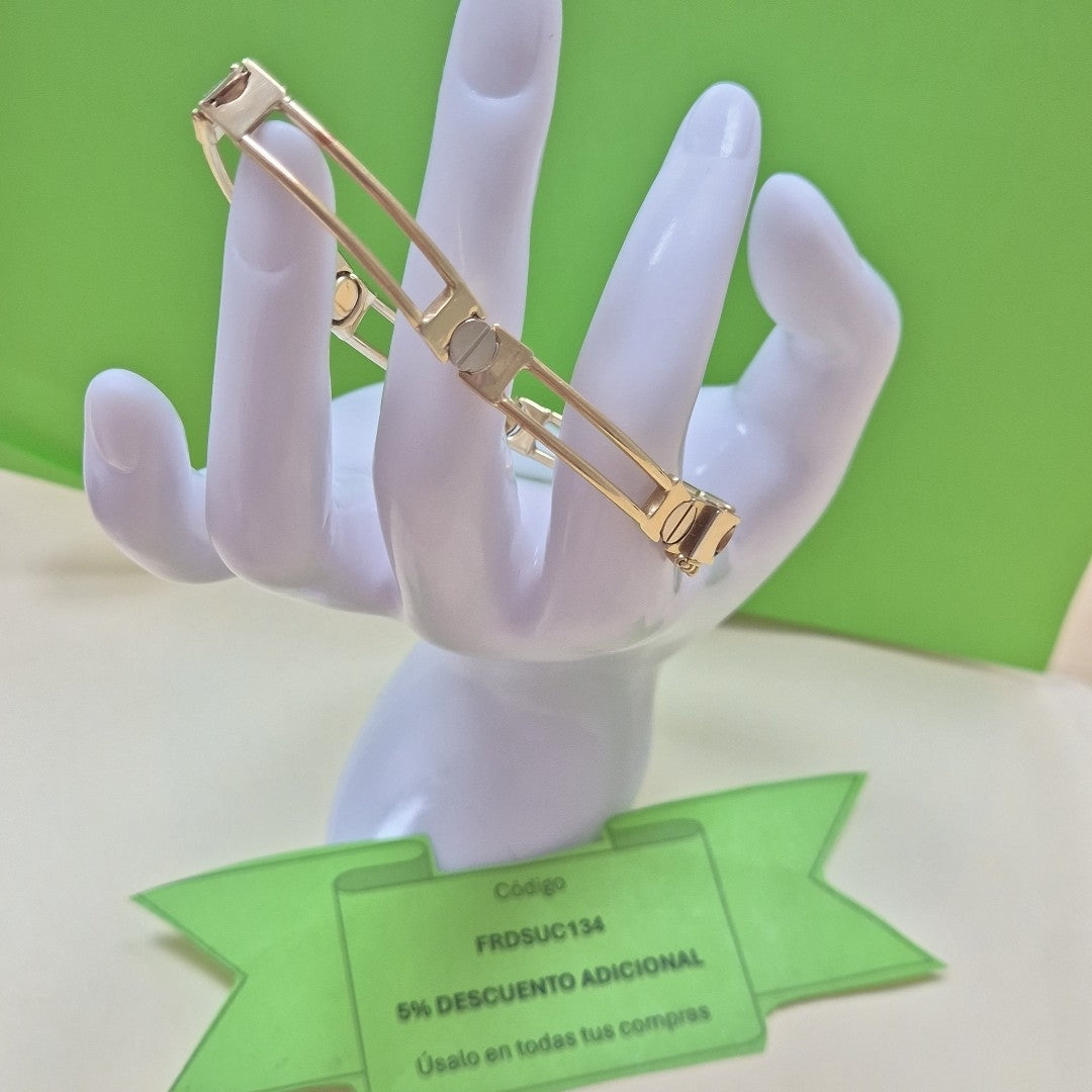 PULSERA RIGIDA ORO 14 K 10.5 GRMS (SEMINUEVO)
