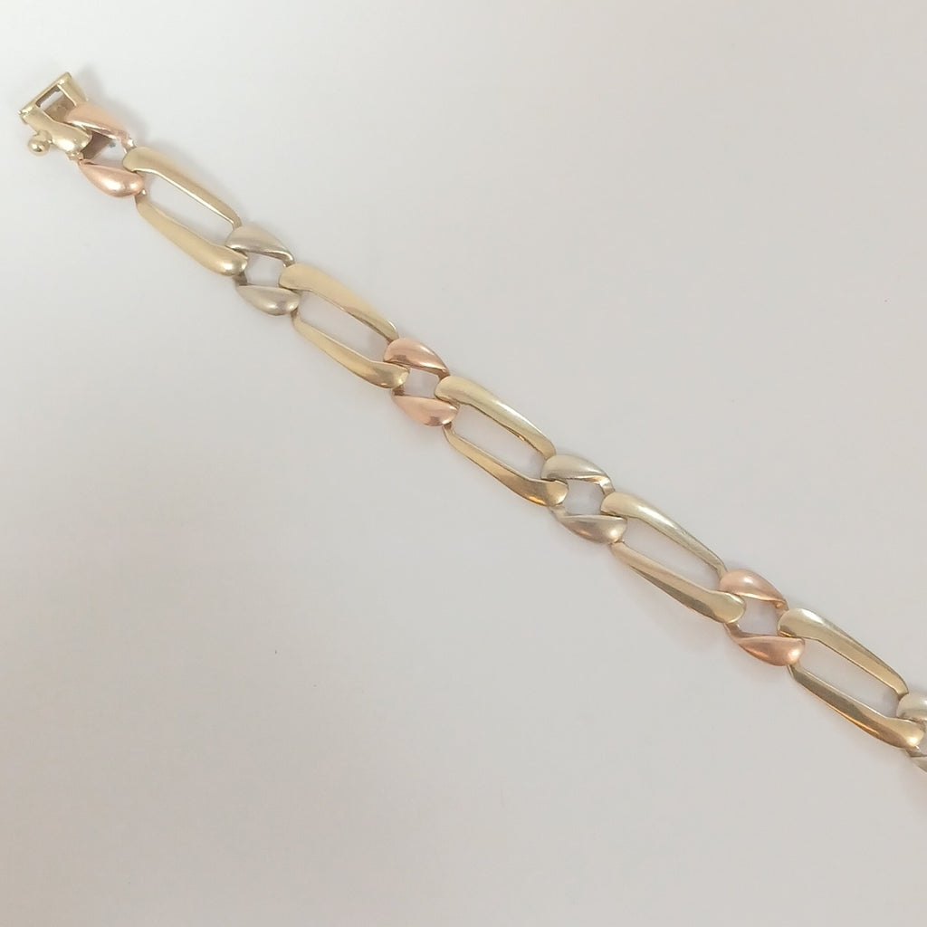 PULSERA ORO, ORO COMBINADO 14 K 8.6 GRMS (SEMINUEVO)