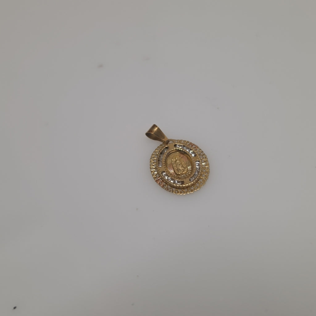 DIJE, MEDALLA RELIGIOSA ORO 10 K 0.9 GRMS (SEMINUEVO)