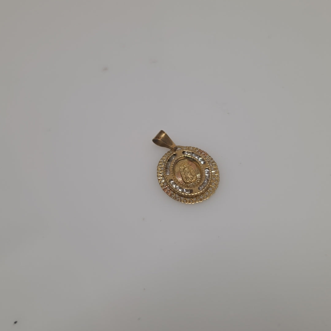 DIJE, MEDALLA RELIGIOSA ORO 10 K 0.9 GRMS (SEMINUEVO)