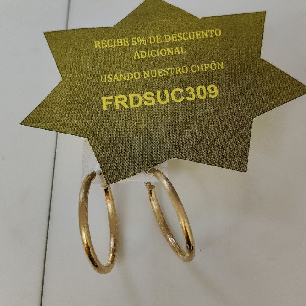 ARRACADAS PAR ORO 14 K 2.7 GRMS (SEMINUEVO)