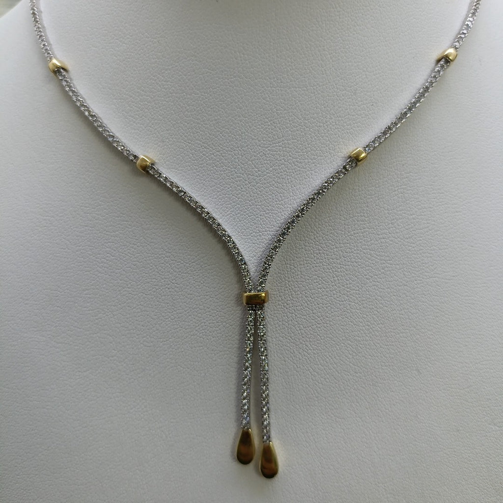 GARGANTILLA ORO BLANCO 14 K 17,30 GRMS (SEMINUEVO)