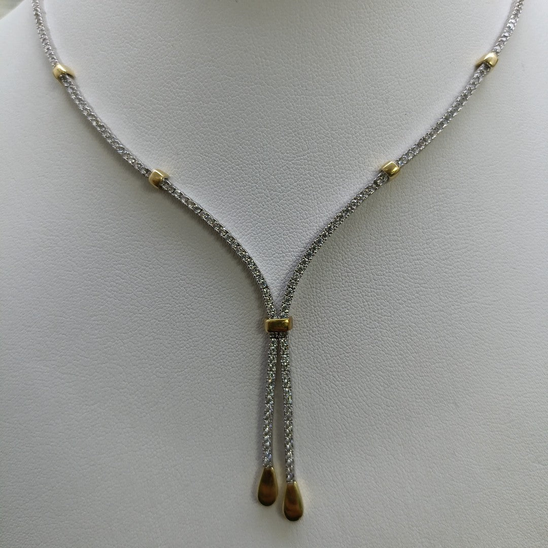 GARGANTILLA ORO BLANCO 14 K 17,30 GRMS (SEMINUEVO)