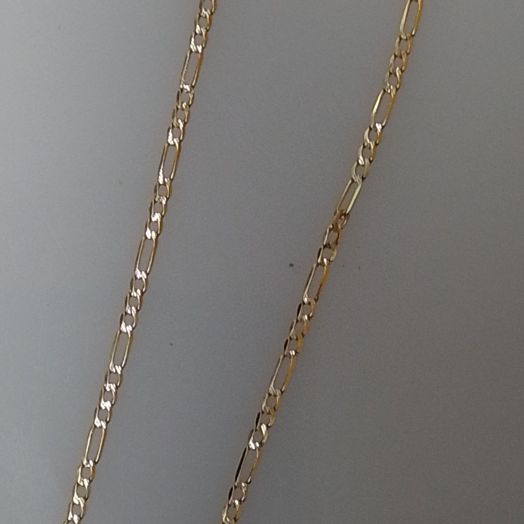 CADENA ORO, RODIADO 14 K 1.8 GRMS (SEMINUEVO)