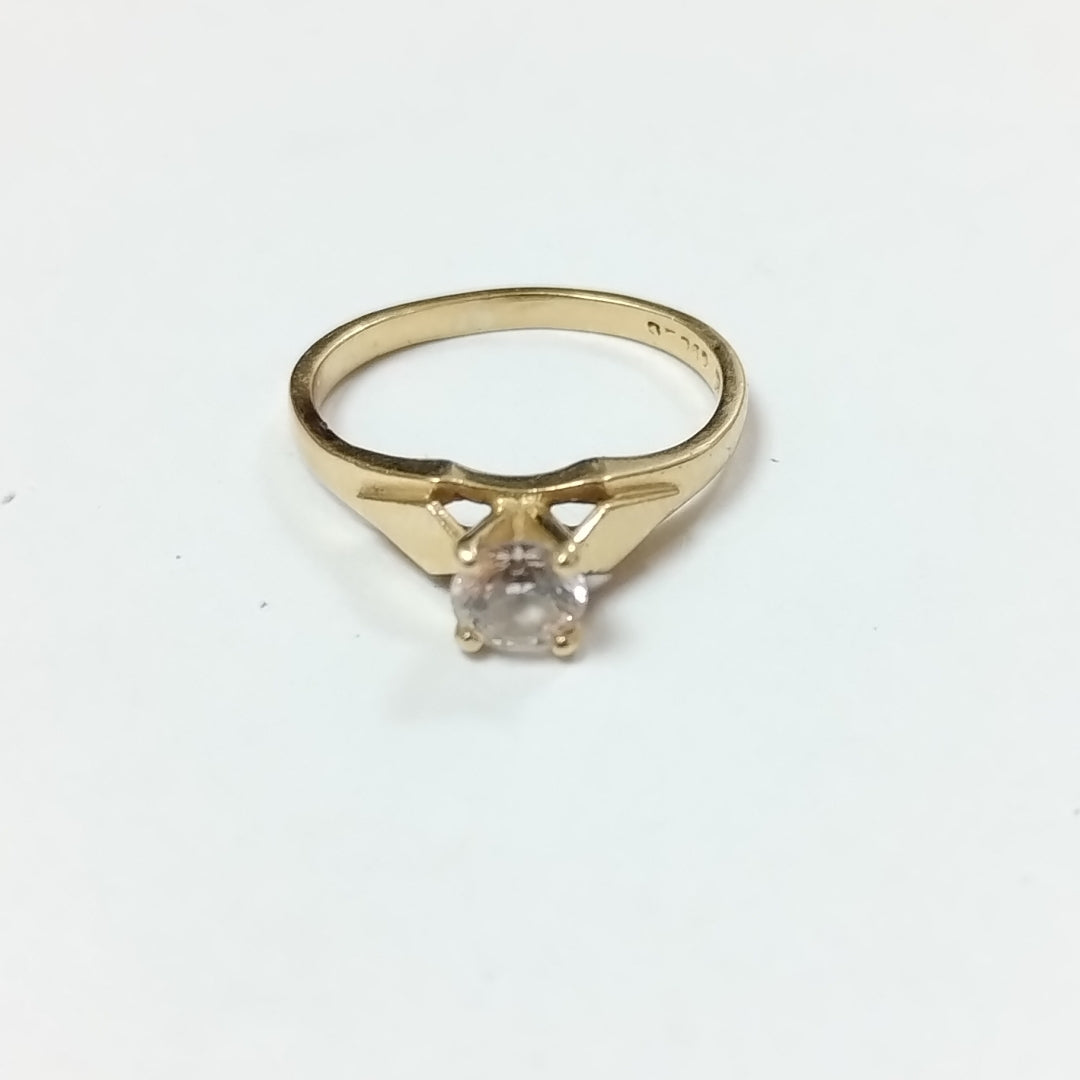 ANILLITO,SOLITARIO ORO 14 K 2,20 GRMS (SEMINUEVO)