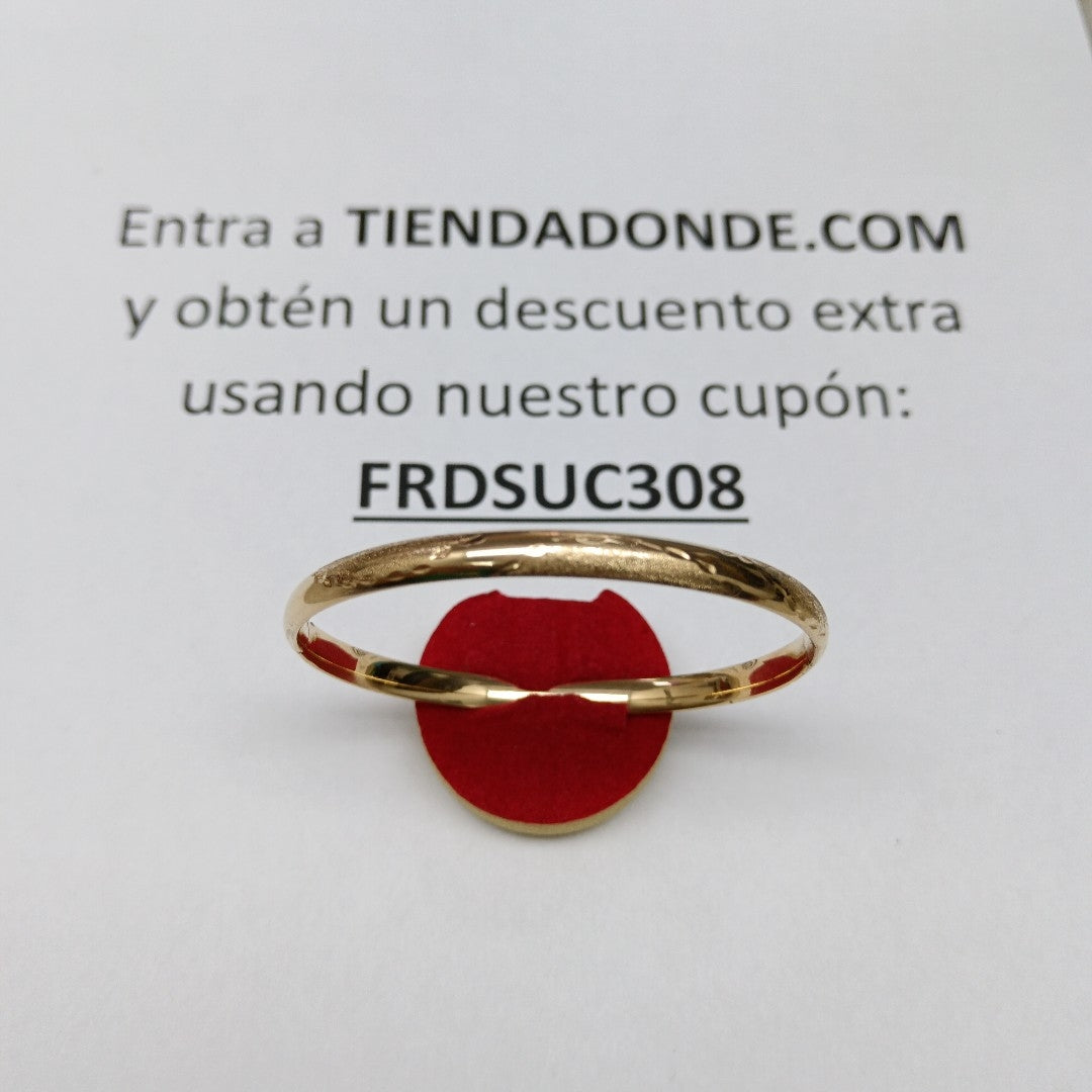 PULSERA RIGIDA ORO 14 K 4.8 GRMS (SEMINUEVO)