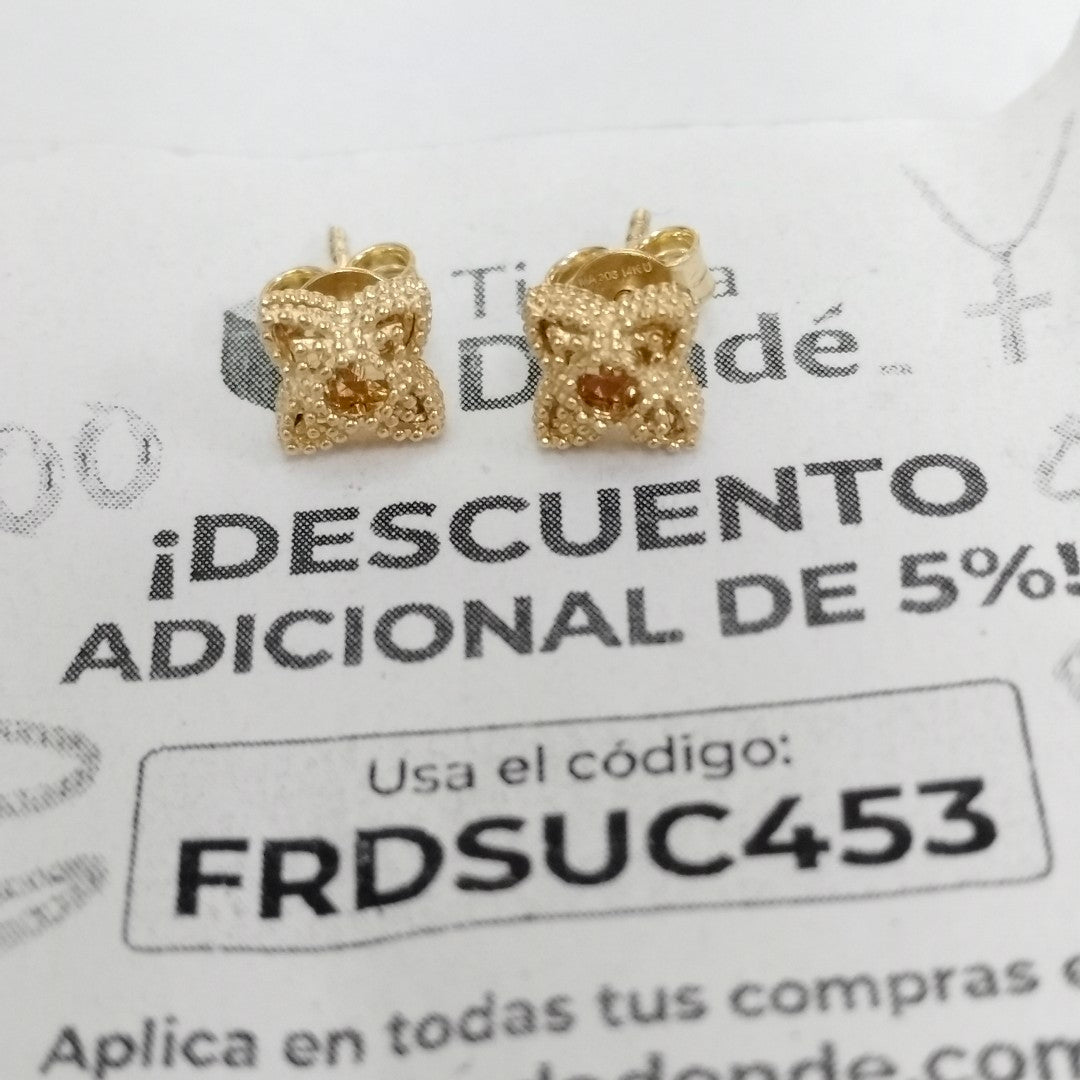 BROQUELES ORO 14K 1.6 (NUEVO)