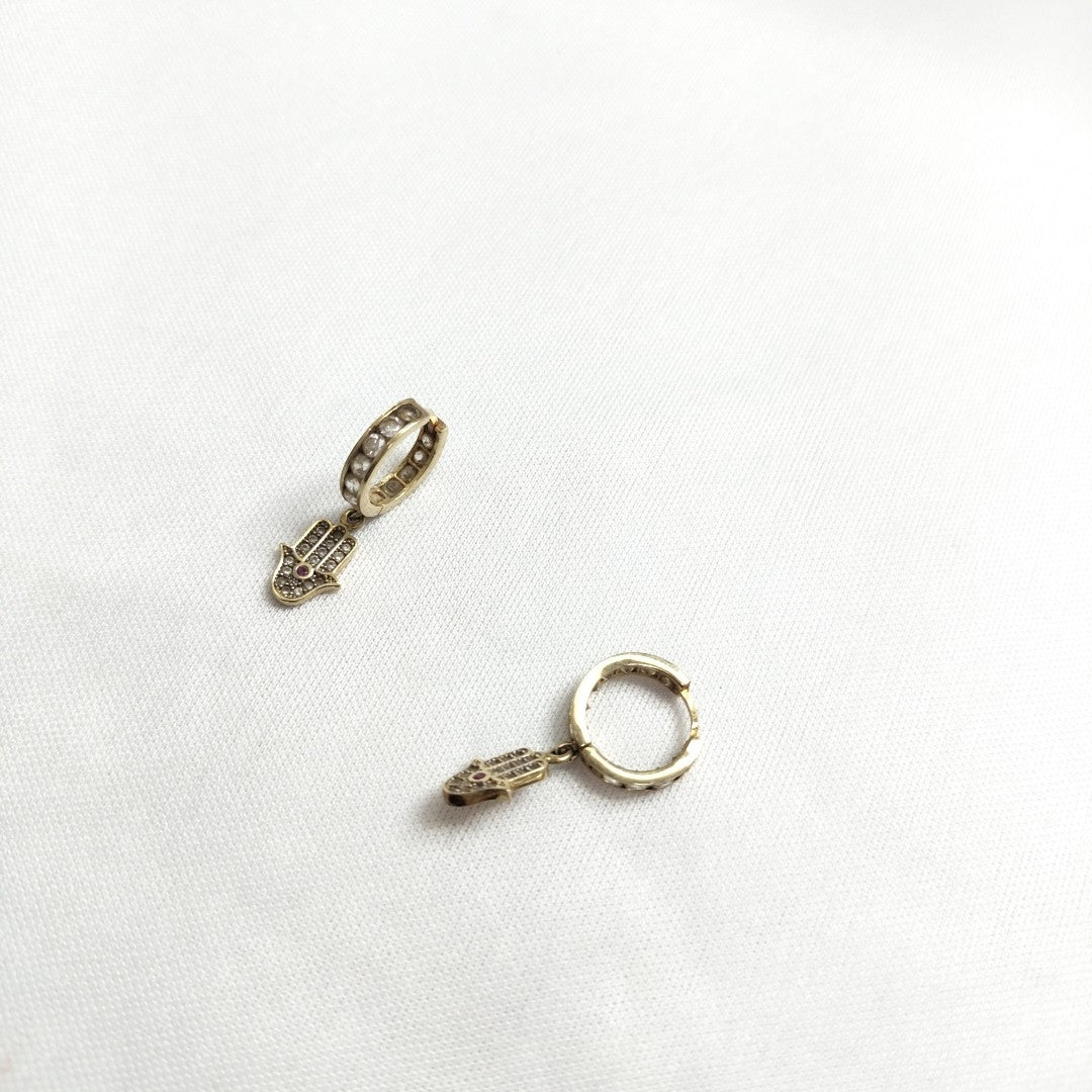 ARRACADAS PAR ORO 14 K 2.8 GRMS (SEMINUEVO)