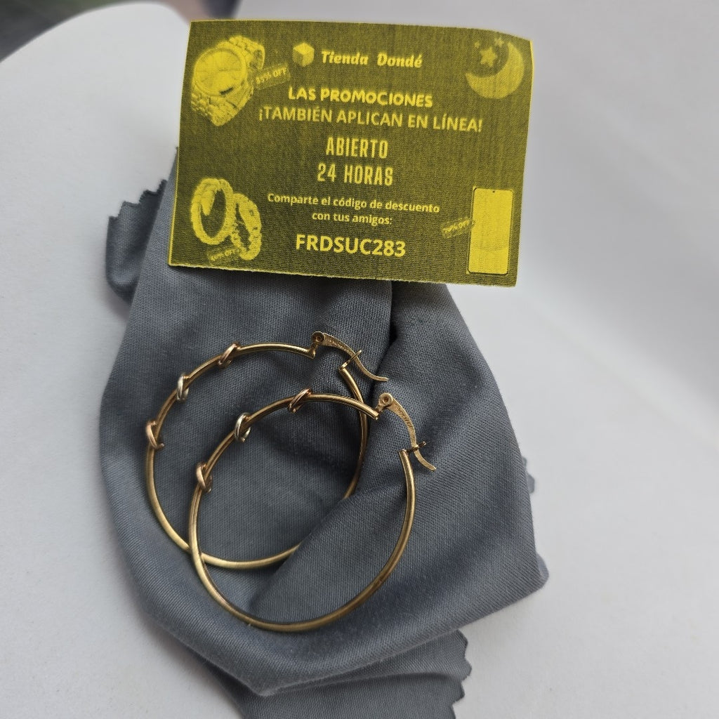 ARRACADAS PAR ORO 10 K 4,50 GRMS (SEMINUEVO)