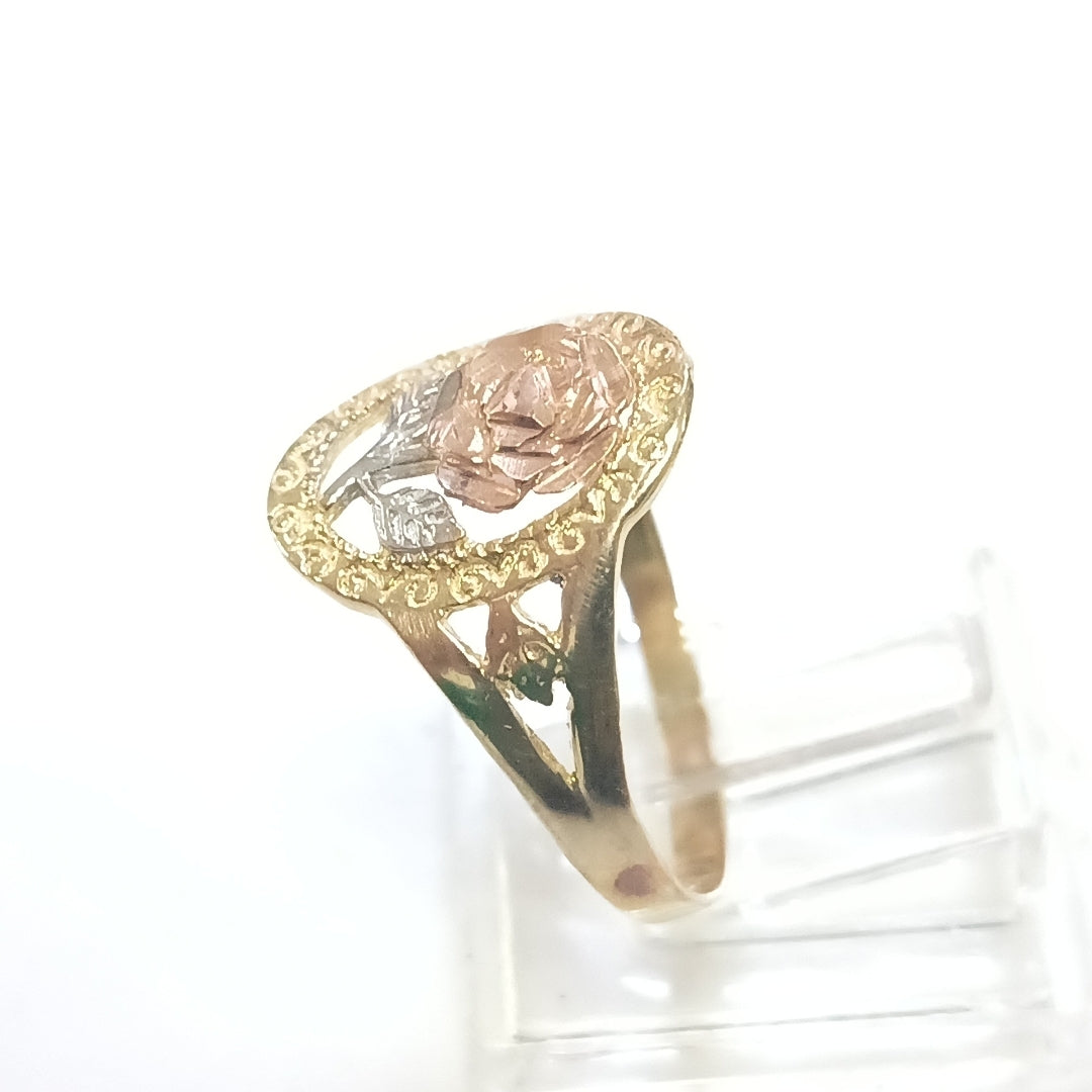 ANILLITO ORO COMBINADO 14 K 1,20 GRMS (SEMINUEVO)