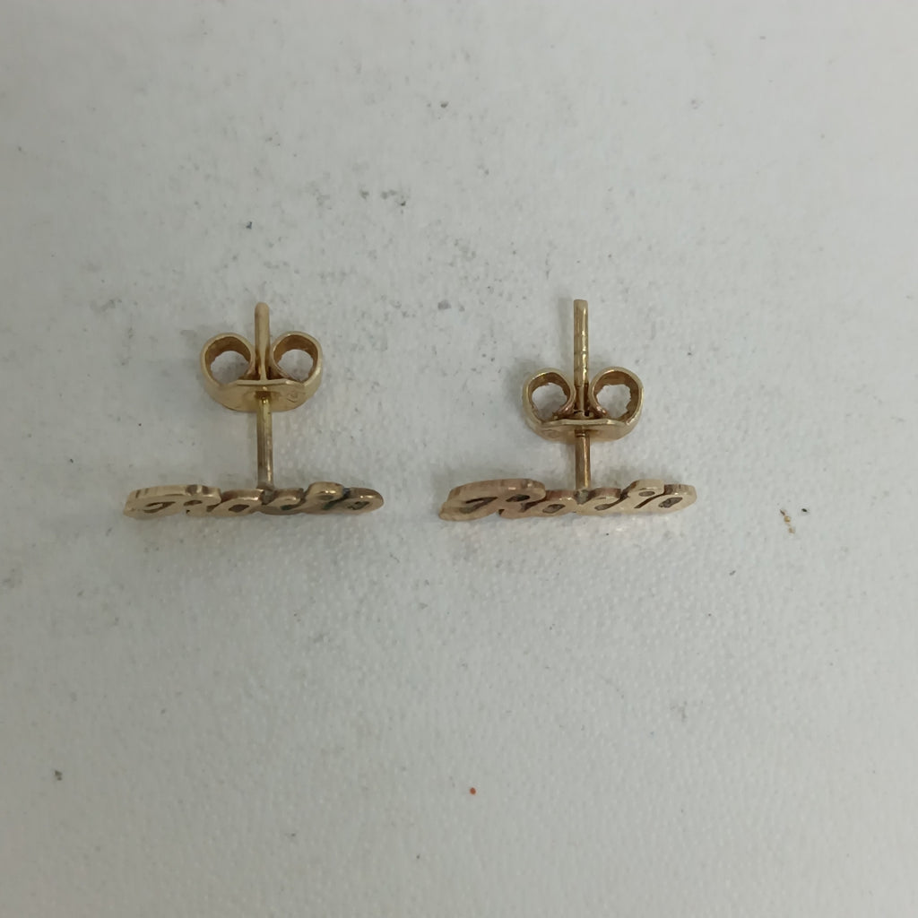 ARETES PAR ORO 14 K 1 GRMS (SEMINUEVO)