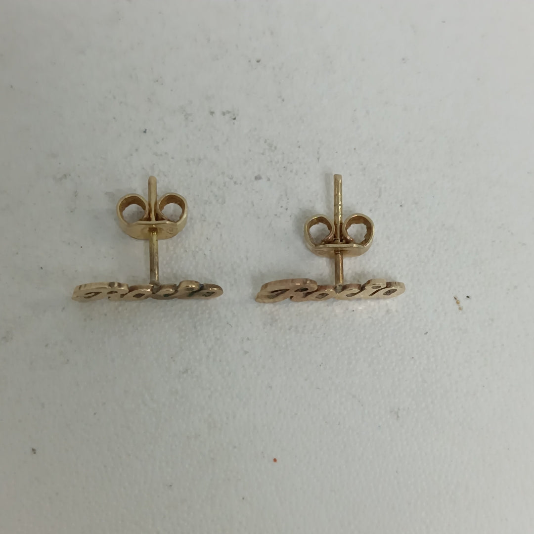 ARETES PAR ORO 14 K 1 GRMS (SEMINUEVO)