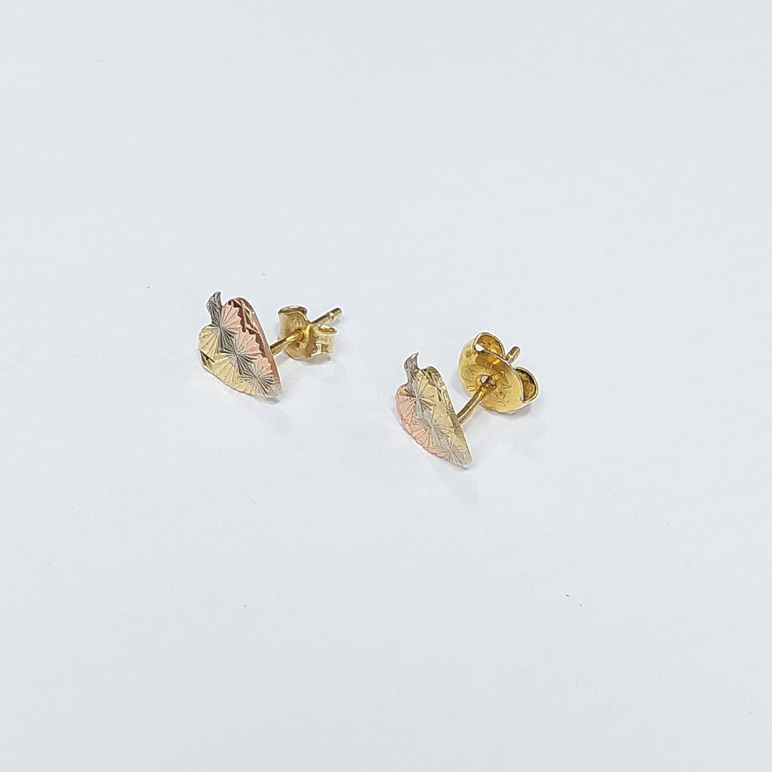 BROQUELES PAR ORO, ORO COMBINADO 14 K 1.2 GRMS (SEMINUEVO)