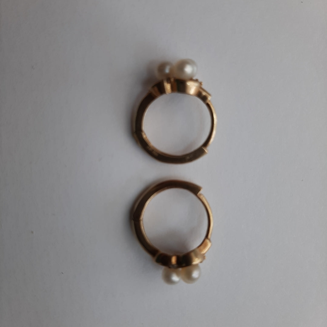 ARETES PAR ORO 10 K 1.6 GRMS (SEMINUEVO)