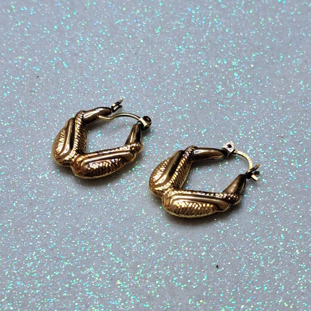 ARRACADAS PAR ORO 14 K 2,80 GRMS (SEMINUEVO)