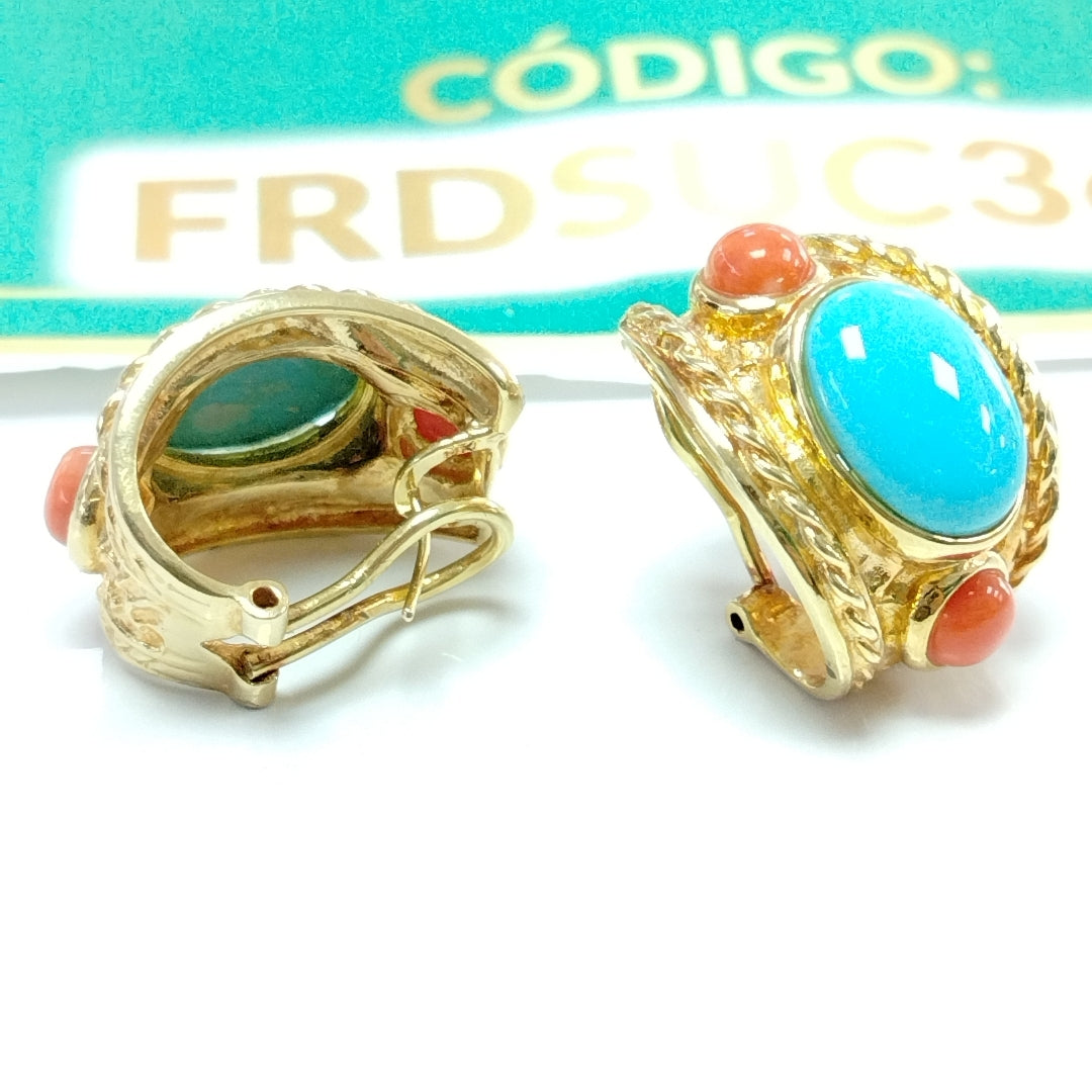 ARETES PAR ORO 14 K 20.9 GRMS (SEMINUEVO)