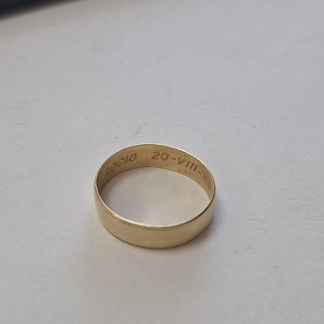 ARGOLLA ORO 14 K 3.4 GRMS (SEMINUEVO)