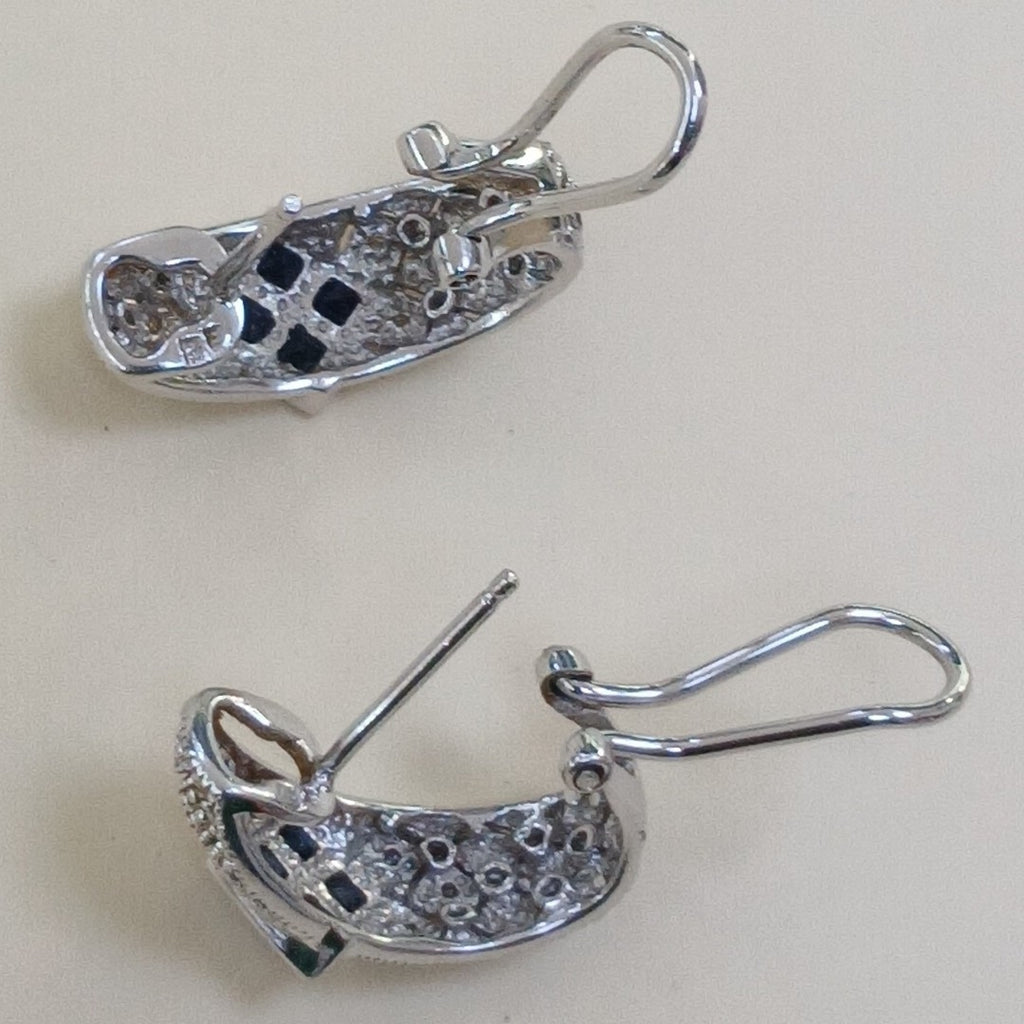 ARETES PAR ORO, ORO BLANCO 14 K 6.3 GRMS (SEMINUEVO)