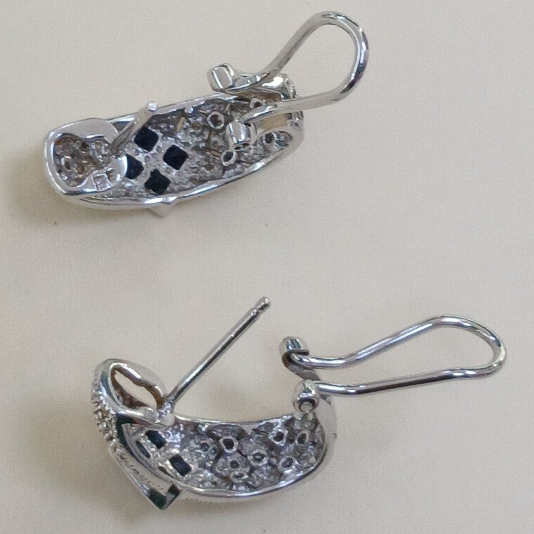 ARETES PAR ORO, ORO BLANCO 14 K 6.3 GRMS (SEMINUEVO)