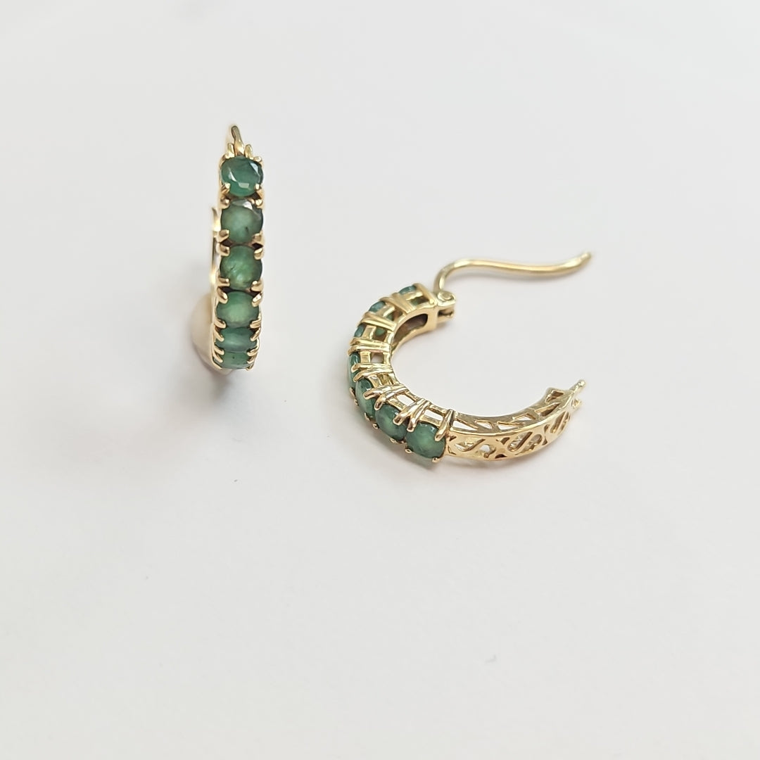 ARRACADAS PAR ORO 14 K 2.7 GRMS (SEMINUEVO)