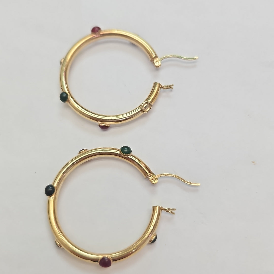 ARRACADAS PAR ORO 14 K 3.8 GRMS (SEMINUEVO)