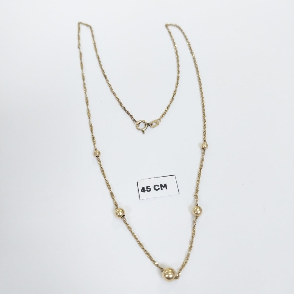 CADENA ORO 14 K 2,40 GRMS (SEMINUEVO)