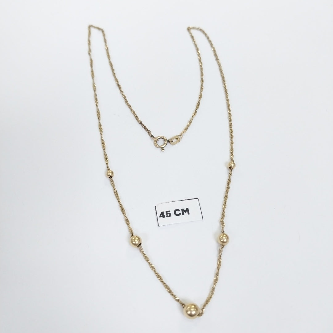 CADENA ORO 14 K 2,40 GRMS (SEMINUEVO)