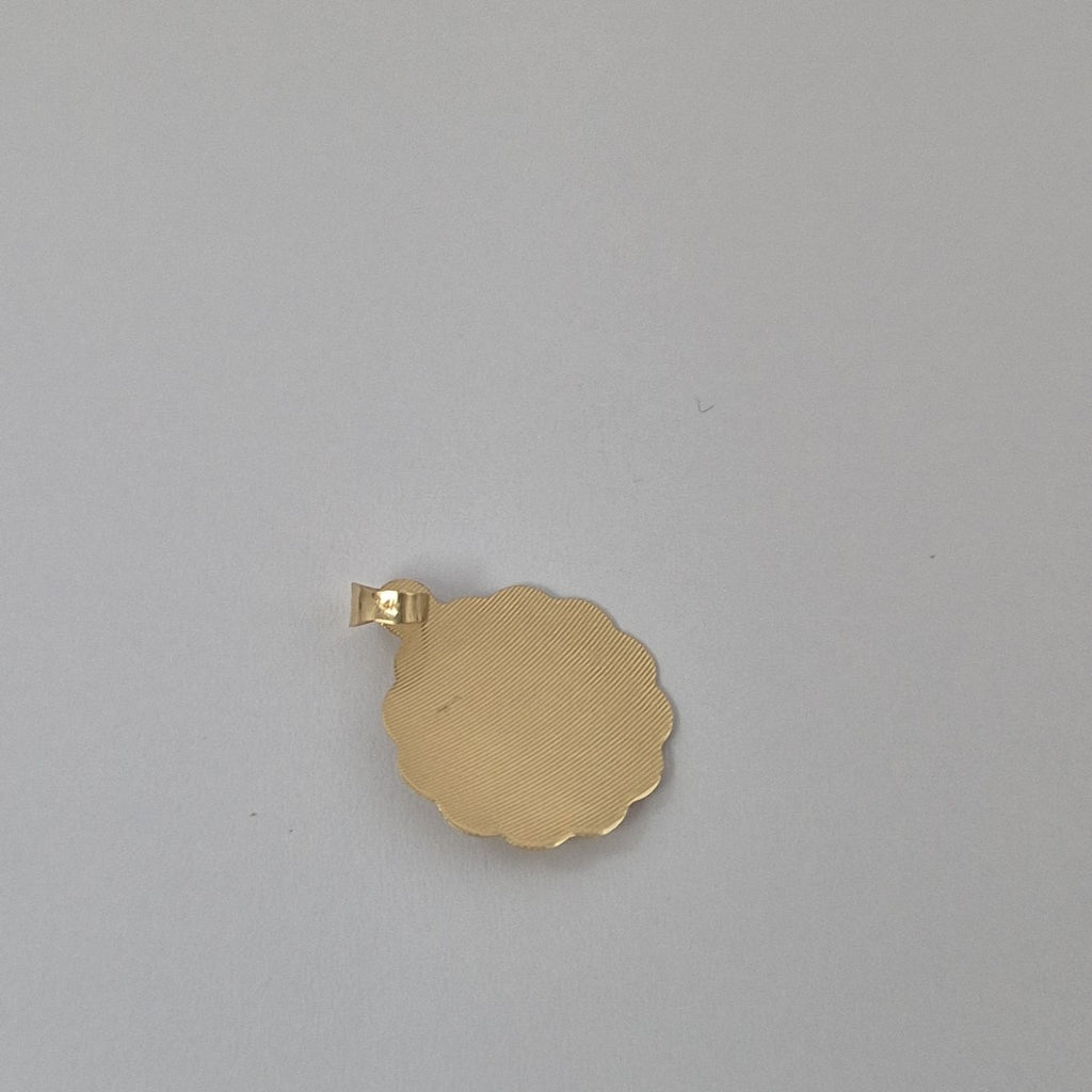 DIJE MEDALLA RELIGIOSA 14K 0.8 GR (NUEVO)