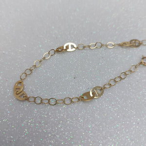 PULSERA ESPECIAL 14K 18 CM 1.6 GR (NUEVO)
