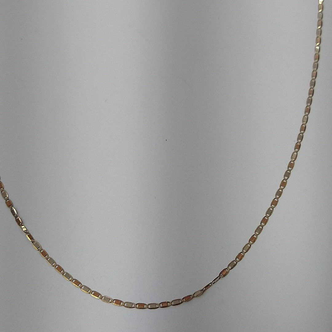 CADENA ORO COMBINADO 10 K 1.2 GRMS (SEMINUEVO)