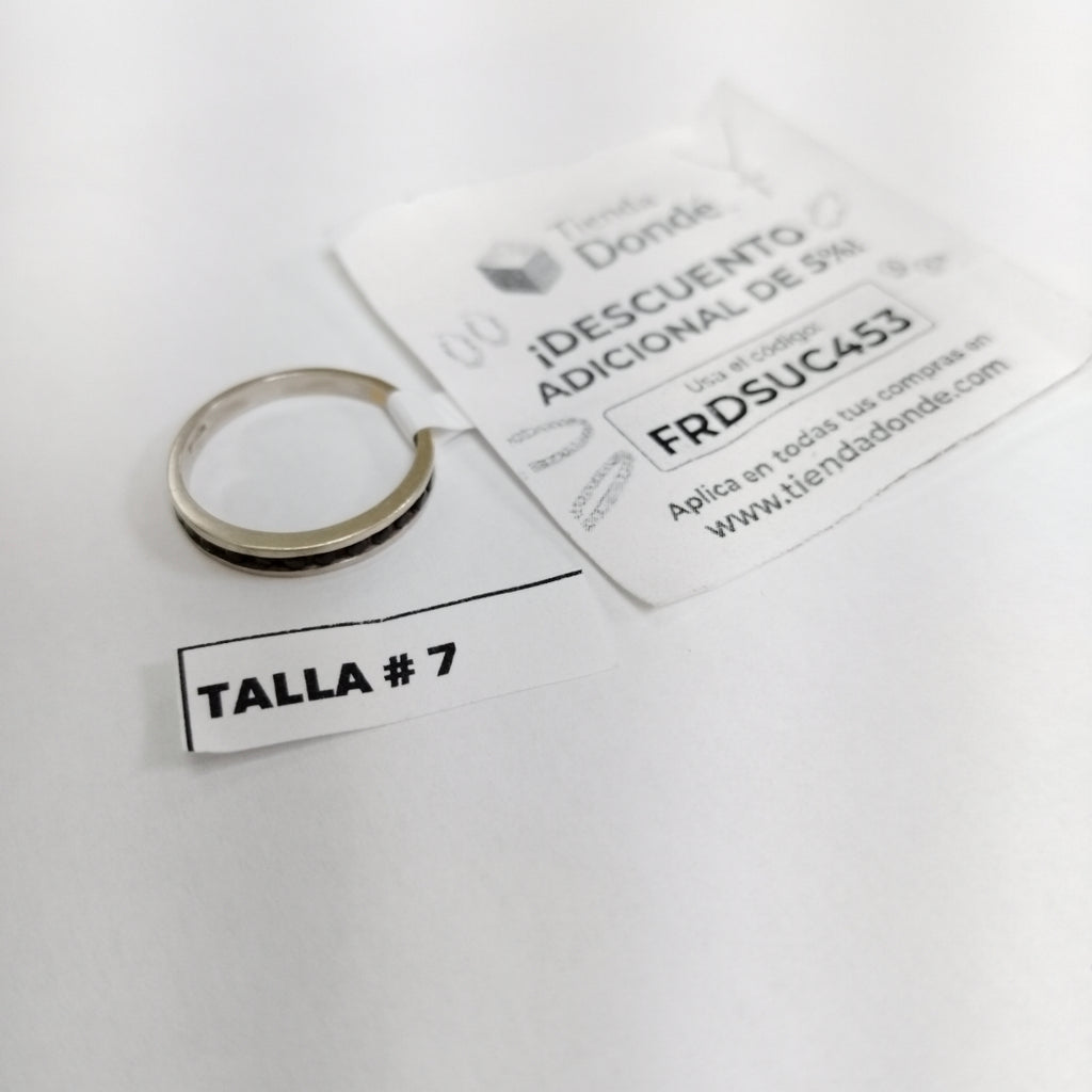 ANILLITO ORO BLANCO 14 K 2,20 GRMS (SEMINUEVO)