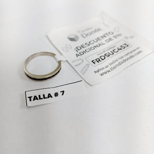 ANILLITO ORO BLANCO 14 K 2,20 GRMS (SEMINUEVO)