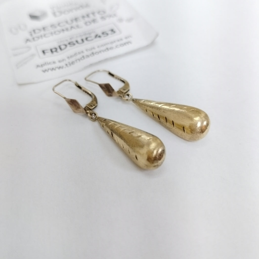 ARETES PAR ORO 14 K 0,60 GRMS (SEMINUEVO)