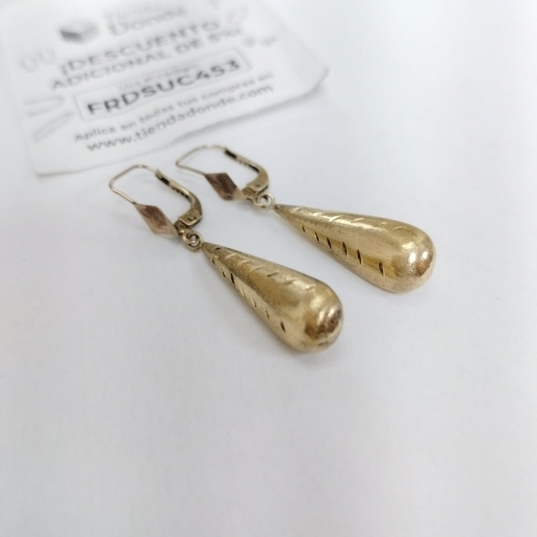 ARETES PAR ORO 14 K 0,60 GRMS (SEMINUEVO)