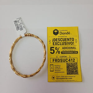 PULSERA RIGIDA ORO 14 K 6,20 GRMS (SEMINUEVO)