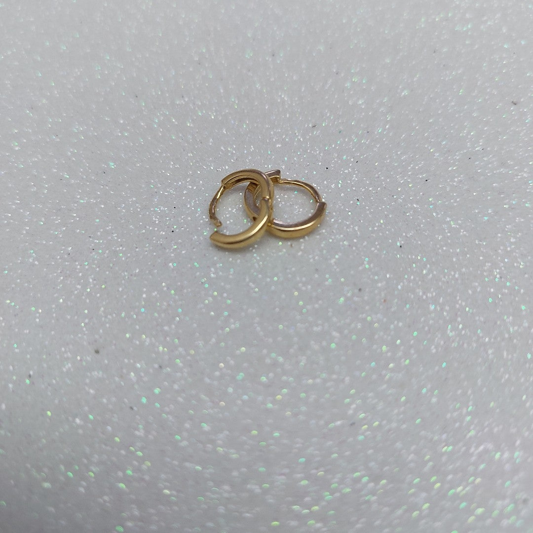 ARETES HUGGIE 14K 1.3 GR (NUEVO)
