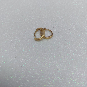 ARETES HUGGIE 14K 1.3 GR (NUEVO)