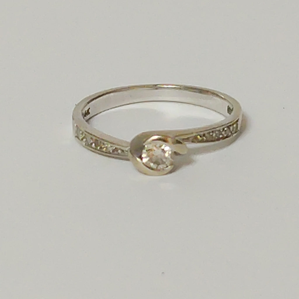 ANILLITO ORO BLANCO 14 K 2,30 GRMS (SEMINUEVO)