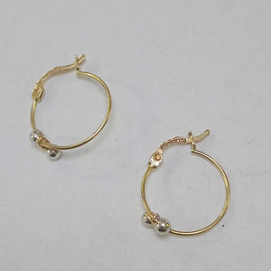 ARRACADAS PAR ORO 14 K 1,50 GRMS (SEMINUEVO)
