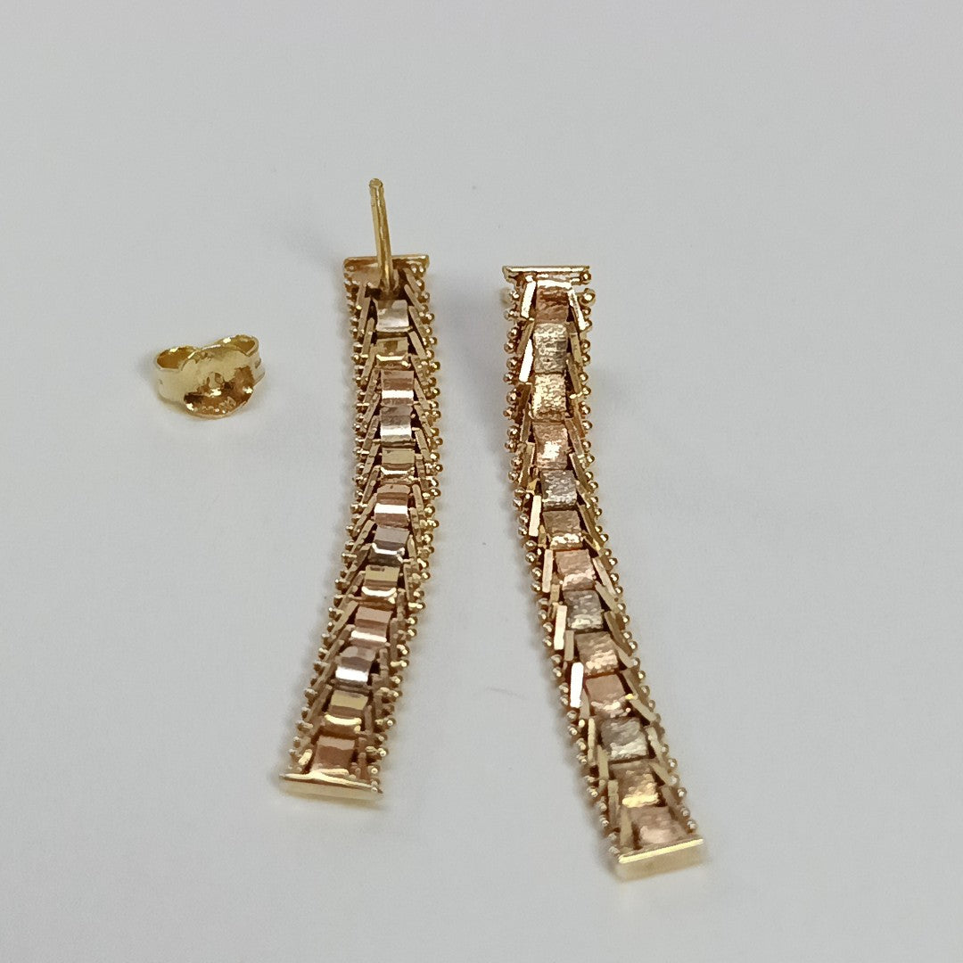ARETES PAR ORO 14 K 3.6 GRMS (SEMINUEVO)