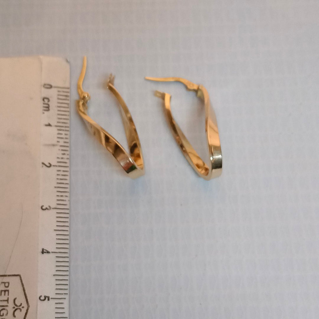 ARRACADAS PAR ORO 14 K 1.5 GRMS (SEMINUEVO)