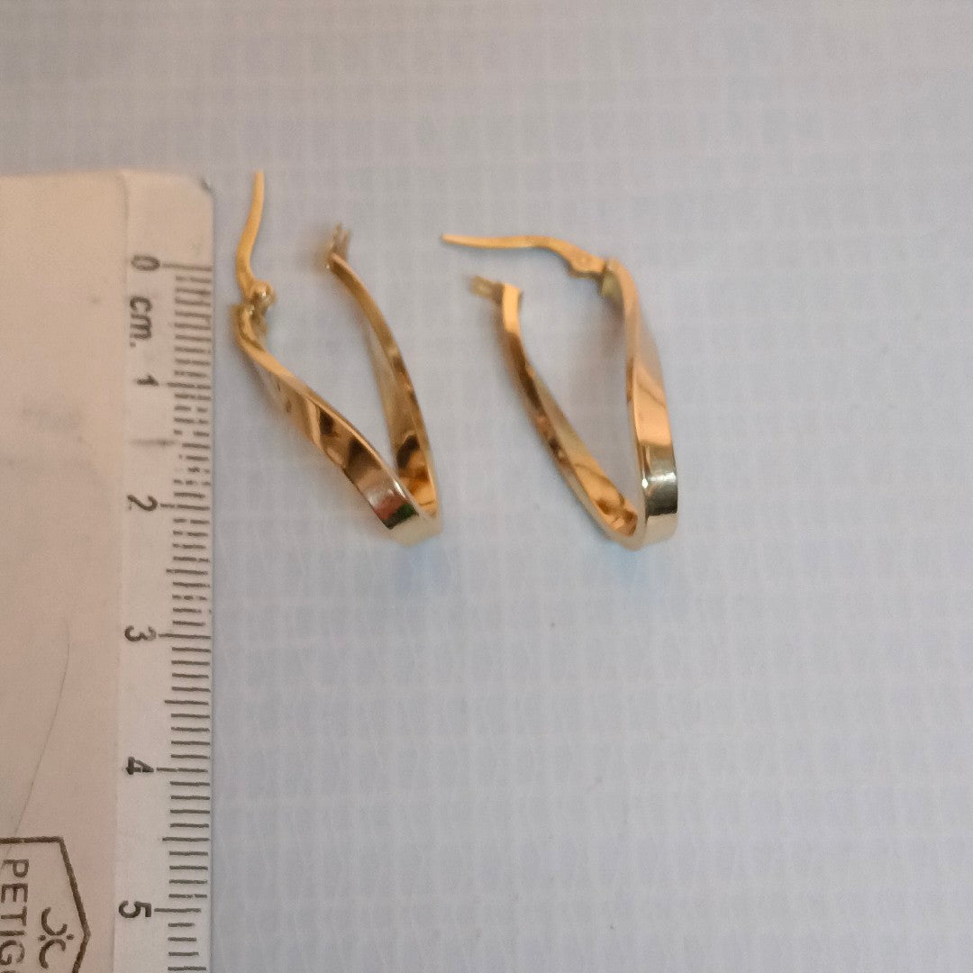 ARRACADAS PAR ORO 14 K 1.5 GRMS (SEMINUEVO)