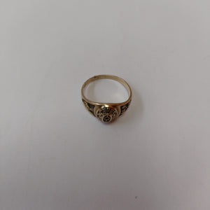 ANILLO DE GRADUACIÓN ORO 10 K 2.4 GRMS (SEMINUEVO)