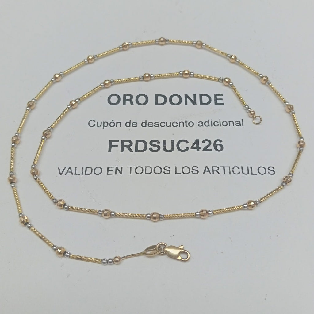 GARGANTILLA ORO 10 K 5.3 GRMS (SEMINUEVO)