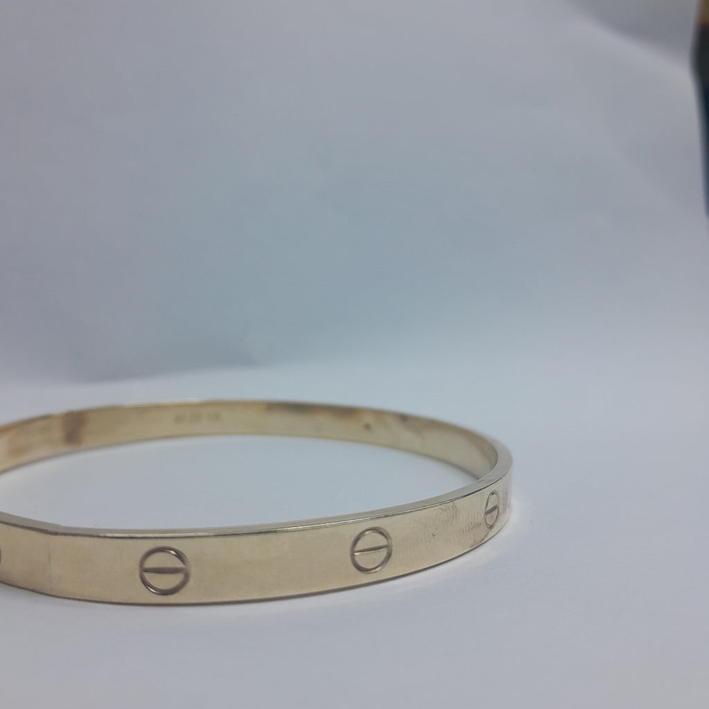 PULSERA RIGIDA ORO 10 K 4.4 GRMS (SEMINUEVO)