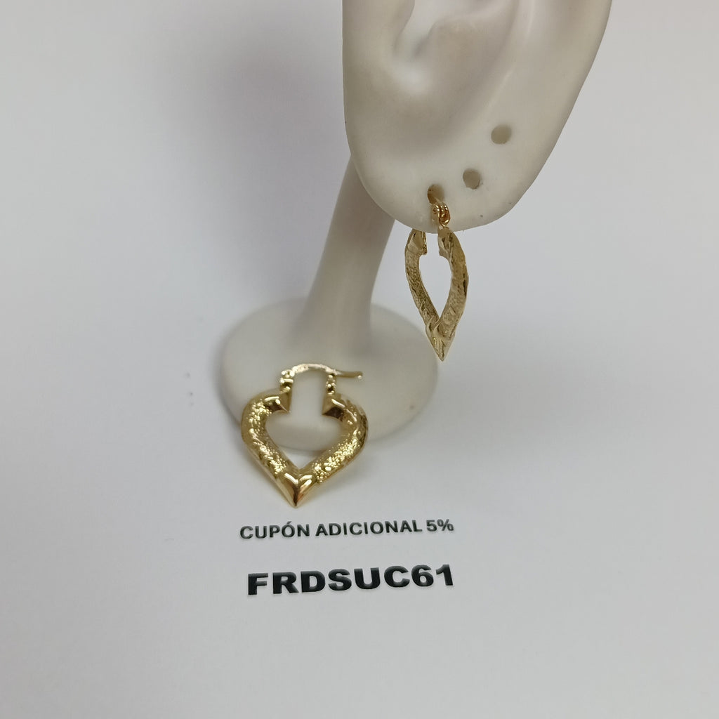 ARETES ARRACADAS 14K 1.8 GR (NUEVO)