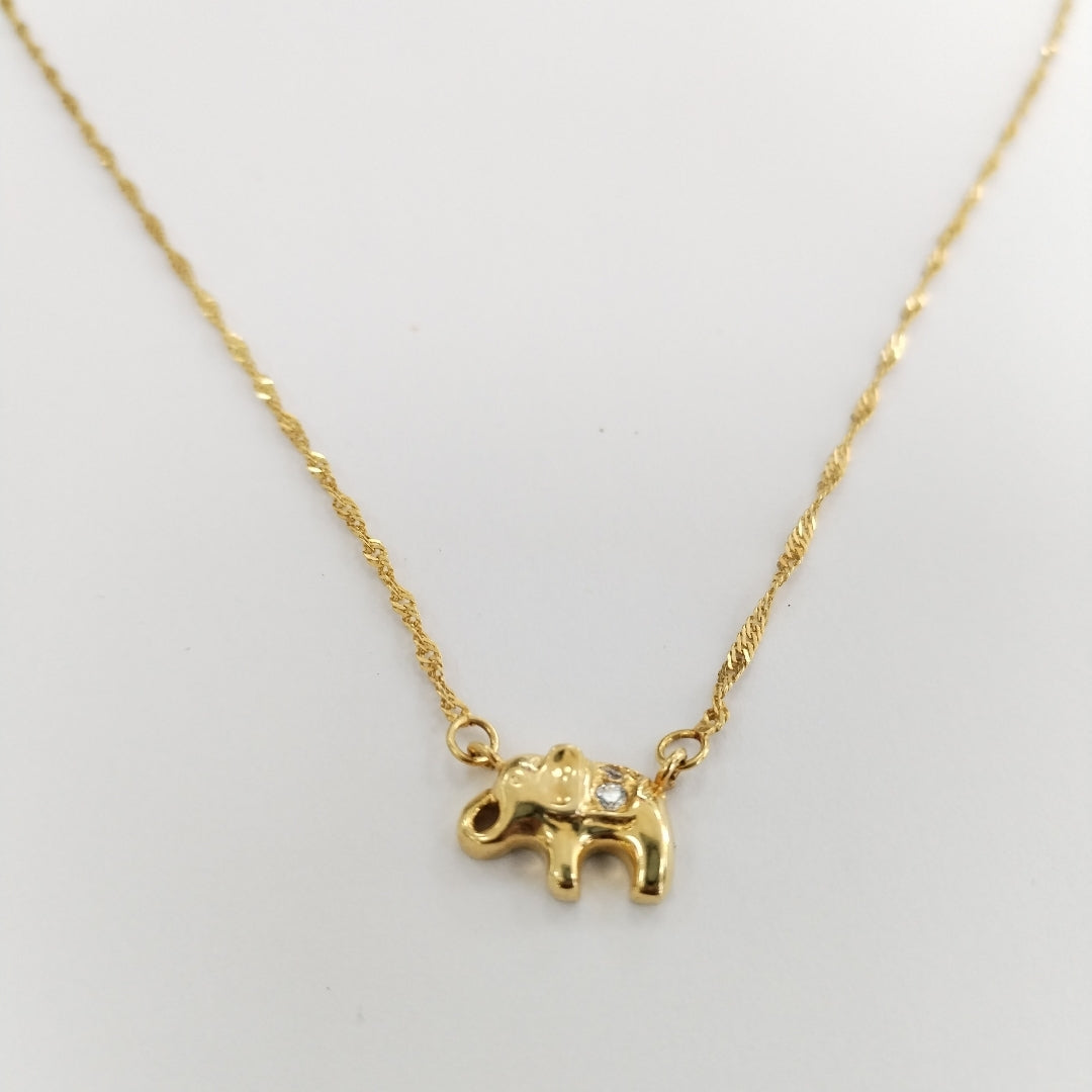 DIJE,GARGANTILLA ORO 14 K 3,30 GRMS (SEMINUEVO)