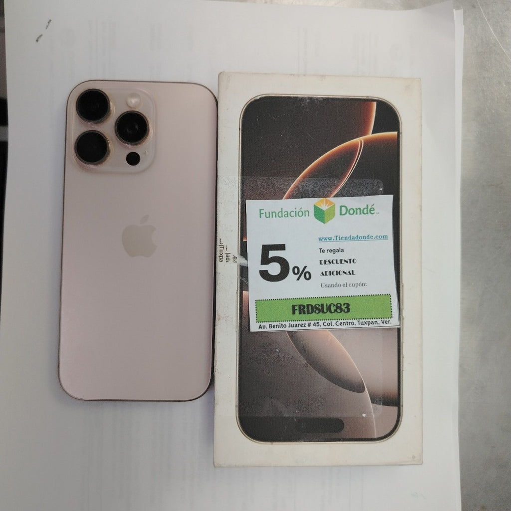 CELULAR APPLE IPHONE 16 PRO A3292 (2024) 256 GB 8 GB RAM (SEMINUEVO)